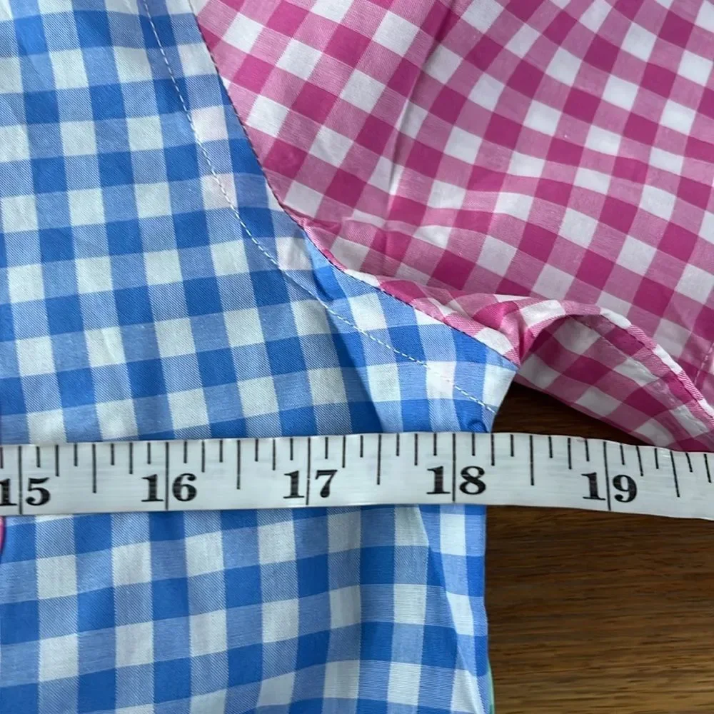 Polo Ralph Lauren Big Boys Short Sleeve Colorblock Check Shirt Poplin L